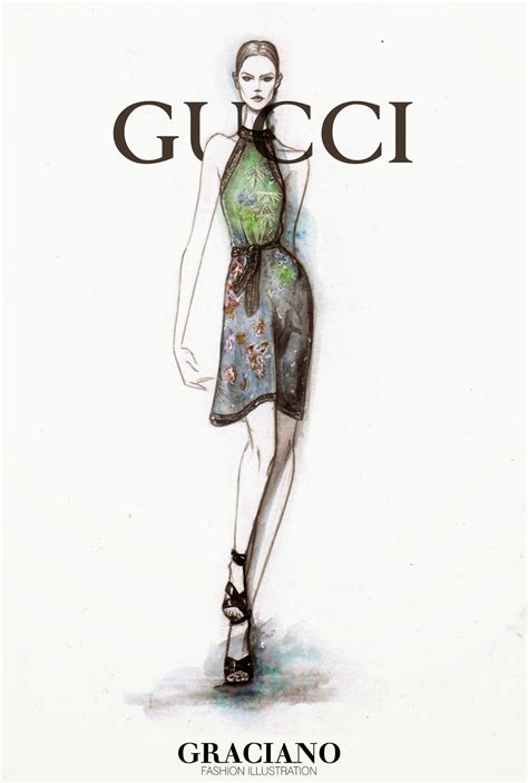 fashion illustration gucci|famous fashion designer gucci.